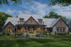 Farmhouse Exterior - Front Elevation Plan #120-277