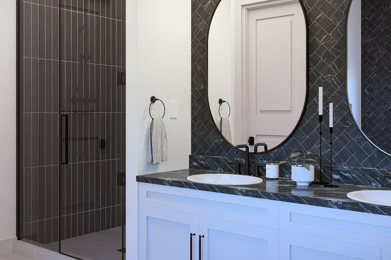 Home Plan - Interior - Master Bathroom 1 for Farmhouse House Plan #455-773 - 4 bed, 4 bath