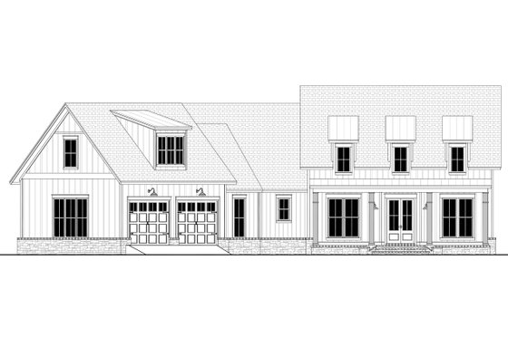 Exterior - Front Elevation 4 for Farmhouse House Plan #430-231 - 3 bed, 2.5 bath