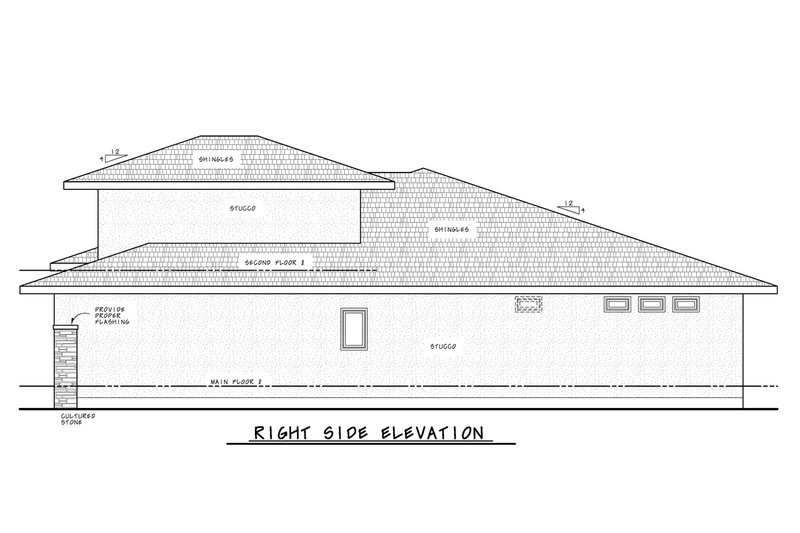 House Plan Design - Exterior - Other Elevation 1 for Modern House Plan #20-2495 - 2 bed, 3 bath