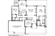 Ranch Style House Plan - 2 Beds 2.5 Baths 2049 Sq/Ft Plan #70-1085 