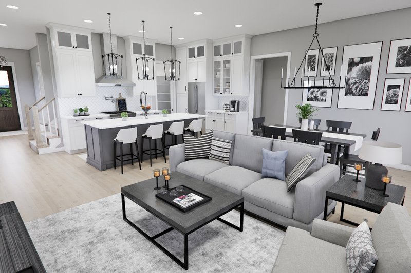 Dream House Plan - Interior - Family Room 1 for Craftsman House Plan #51-1289 - 3 bed, 3.5 bath