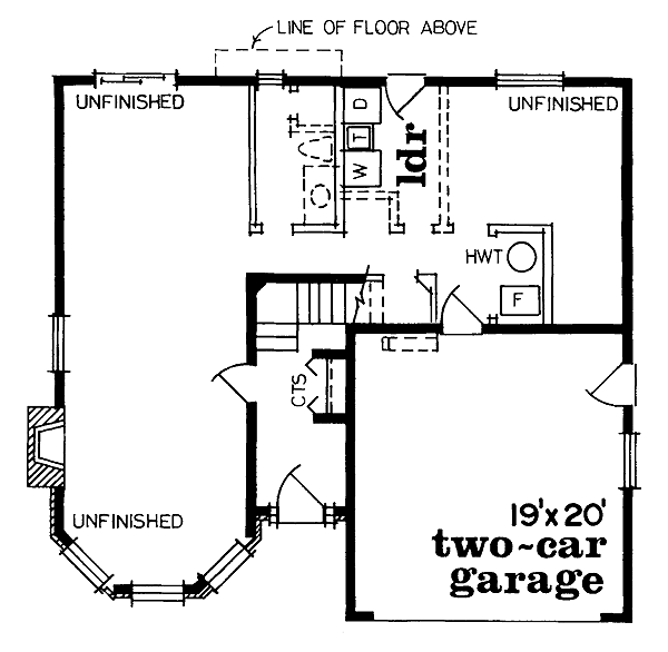 Traditional Floor Plan - Main Floor Plan #47-166
