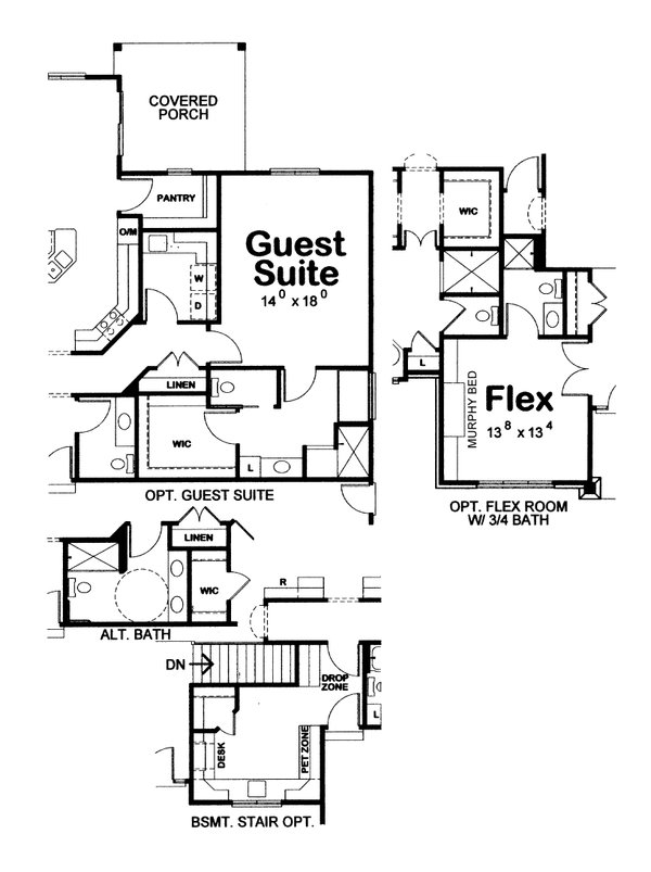 Architectural House Design - Floor Plan - Other Floor for Farmhouse House Plan #20-2632 - 3 bed, 2695 bath