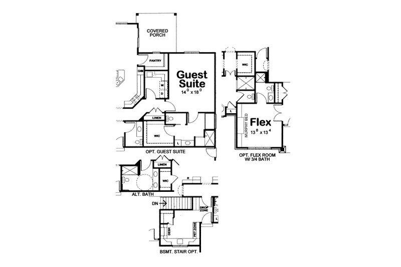 Architectural House Design - Floor Plan - Other Floor for Farmhouse House Plan #20-2632 - 3 bed, 2695 bath