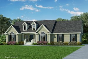 Ranch Exterior - Front Elevation Plan #929-356