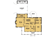 Southern Style House Plan - 4 Beds 2.5 Baths 2511 Sq/Ft Plan #36-216 