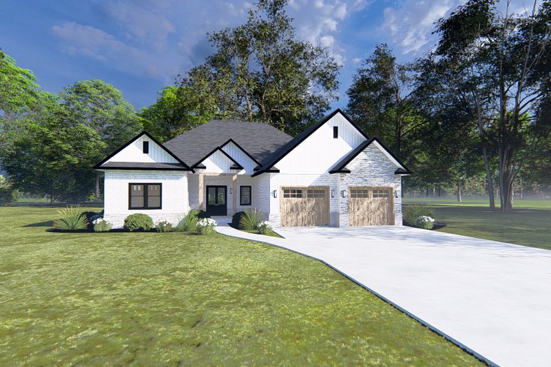 House Blueprint - Photo 3 for Farmhouse House Plan #1109-13 - 5 bed, 3.5 bath