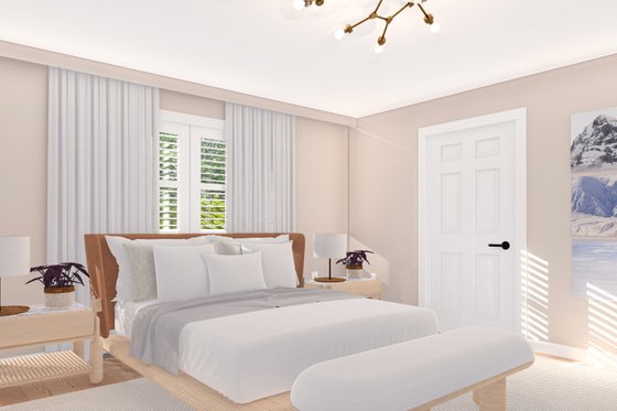 Interior - Master Bedroom for Traditional House Plan #1060-20 - 5 bed, 5 bath