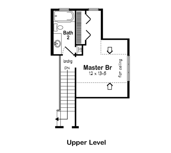 Country Floor Plan - Upper Floor Plan #312-531