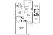 Ranch Style House Plan - 3 Beds 2 Baths 1346 Sq/Ft Plan #81-700 