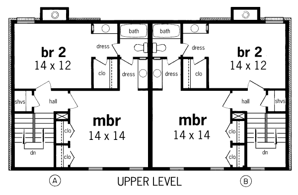 House Plan Design - Traditional Floor Plan - Upper Floor Plan #45-298