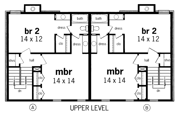 Home Plan - Traditional Floor Plan - Upper Floor Plan #45-298