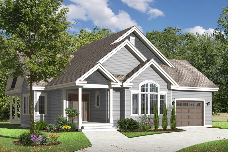 Home Plan - Exterior - Front Elevation 6 for Country House Plan #23-2529 - 3 bed, 1 bath