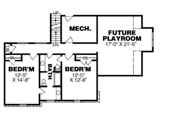 European Floor Plan - Upper Floor Plan #34-223