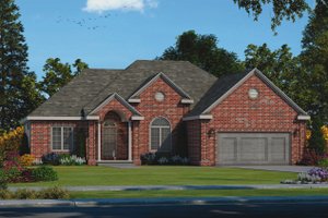 Traditional Exterior - Front Elevation Plan #20-2458