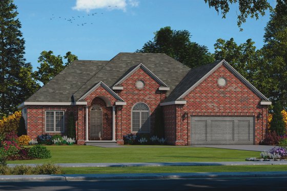 Exterior - Front Elevation 3 for Traditional House Plan #20-2458 - 3 bed, 2.5 bath