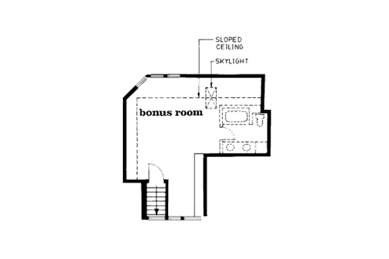Floor Plan - Other Floor for Craftsman House Plan #47-606 - 3 bed, 3.5 bath