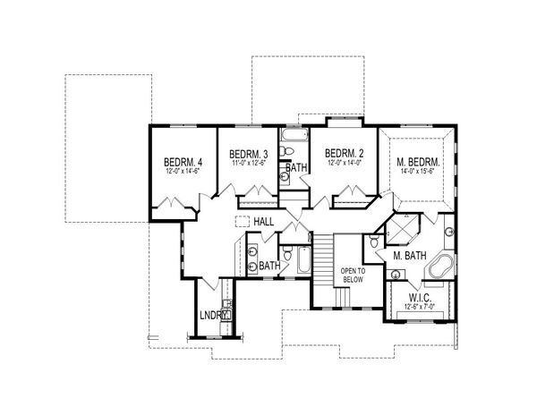Architectural House Design - Craftsman Floor Plan - Upper Floor Plan #920-4