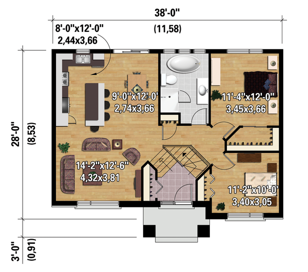 Home Plan - Floor Plan - Main Floor Plan #25-4269