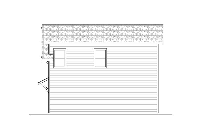 Dream House Plan - Exterior - Other Elevation 1 for Craftsman House Plan #124-1291, 1.5 bath