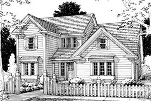 Country Exterior - Front Elevation Plan #20-328