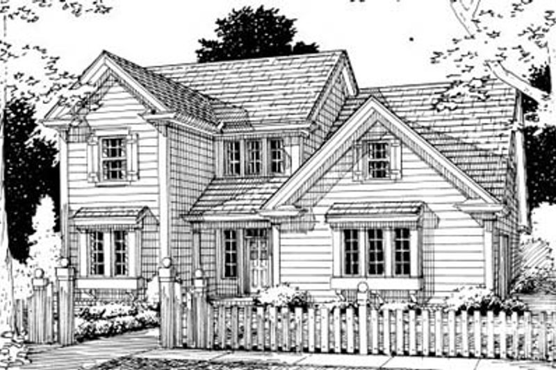 Home Plan - Country Exterior - Front Elevation Plan #20-328