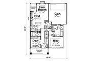 Craftsman Style House Plan - 3 Beds 3 Baths 1923 Sq/Ft Plan #20-1228 