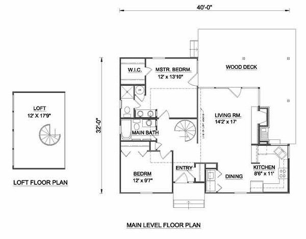 Country Floor Plan - Main Floor Plan #116-122