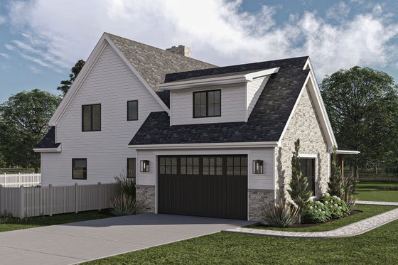 Exterior - Other Elevation for Farmhouse House Plan #455-440 - 3 bed, 2.5 bath