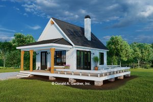 House Plan Design - Cabin Exterior - Front Elevation Plan #929-1142