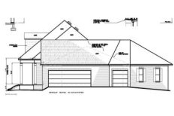 Exterior - Other Elevation for Southern House Plan #15-250 - 3 bed, 2.5 bath