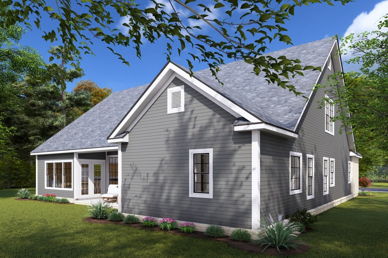 House Plan Design - Exterior - Other Elevation 3 for European House Plan #20-1838 - 3 bed, 3 bath