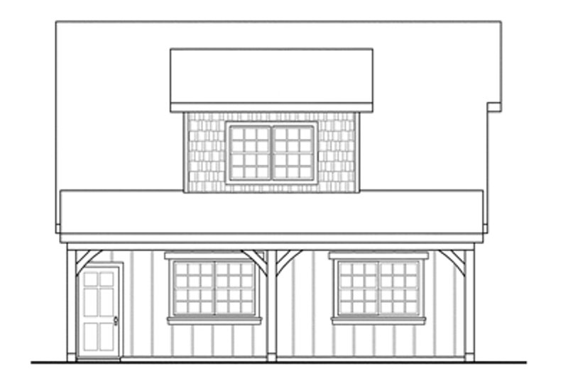 Architectural House Design - Exterior - Other Elevation for Craftsman House Plan #124-891, 0 bath