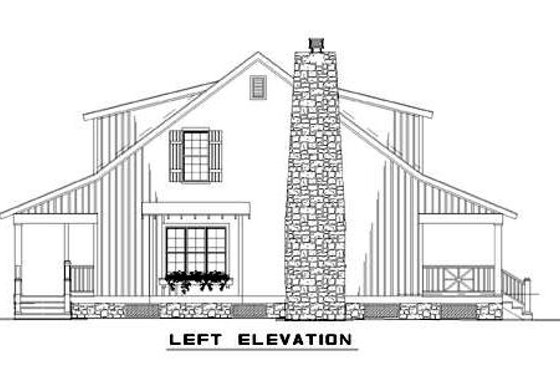 Exterior - Other Elevation for Country House Plan #17-2014 - 3 bed, 2 bath