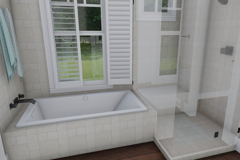 Architectural House Design - Interior - Master Bathroom 2 for Farmhouse House Plan #120-255 - 3 bed, 2.5 bath