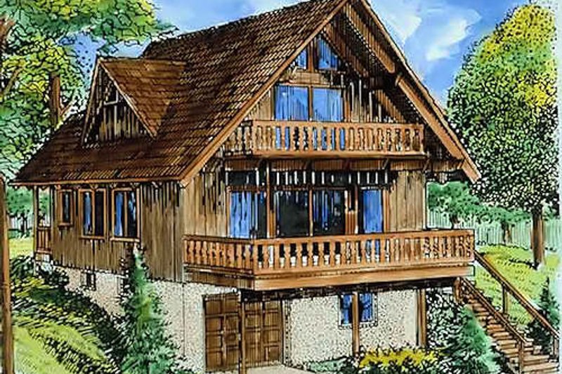 Architectural House Design - Cottage Exterior - Front Elevation Plan #320-293