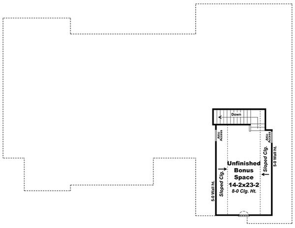 Southern Floor Plan - Upper Floor Plan #21-318