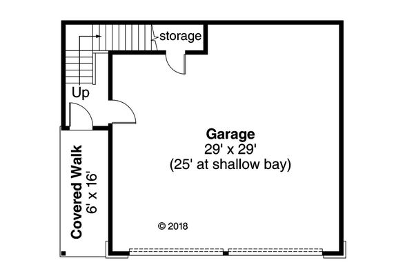 House Design - Craftsman Floor Plan - Main Floor Plan #124-1103