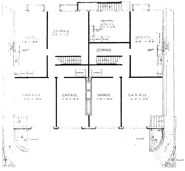Traditional Floor Plan - Lower Floor Plan #303-240