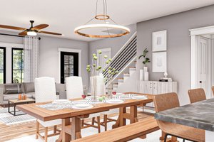 Interior - Dining Room for Farmhouse House Plan #455-309 - 3 bed, 2.5 bath