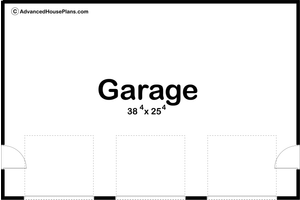 Floor Plan - Main Floor for Modern House Plan #455-45, 0 bath