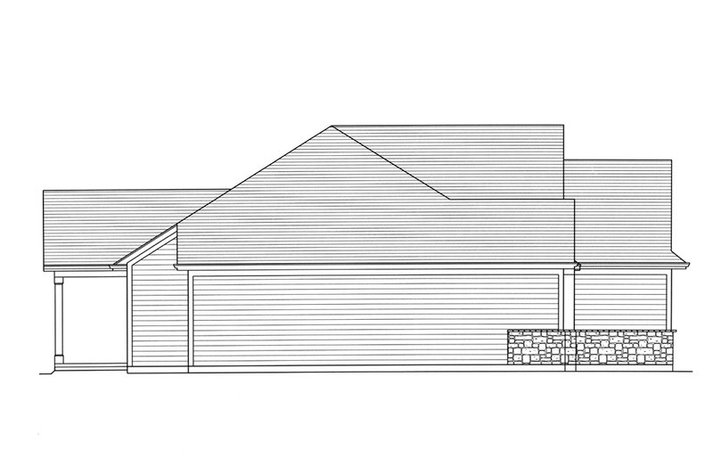 House Blueprint - Exterior - Other Elevation 1 for Country House Plan #46-914 - 3 bed, 2 bath