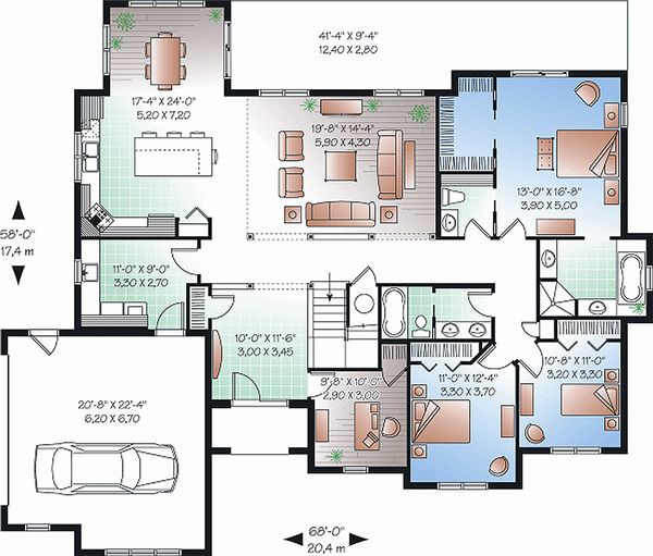Dream House Plan - Mediterranean house plan 