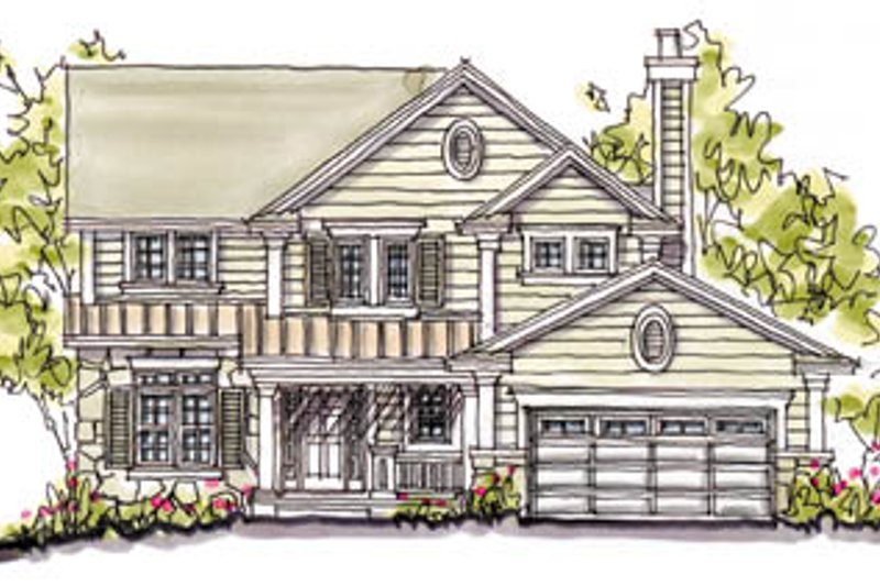 Dream House Plan - Craftsman Exterior - Front Elevation Plan #20-240