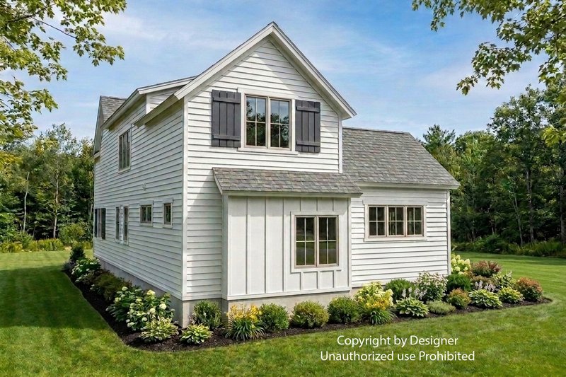 Architectural House Design - Exterior - Rear Elevation 1 for Farmhouse House Plan #51-1549 - 4 bed, 3.5 bath