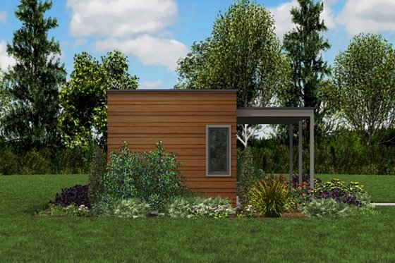 Exterior - Other Elevation for Contemporary House Plan #48-953 - 1 bed, 1 bath