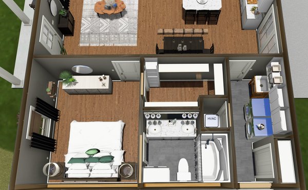 Farmhouse Floor Plan - Main Floor Plan #44-280