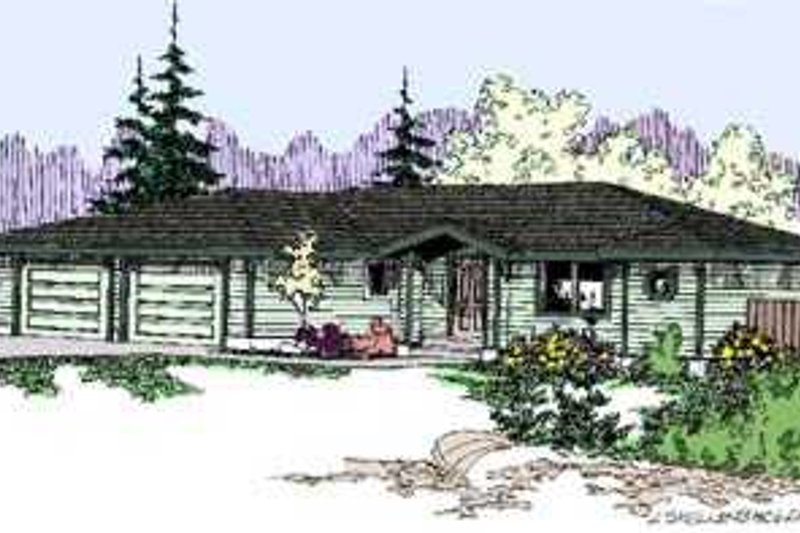 Dream House Plan - Ranch Exterior - Front Elevation Plan #60-483