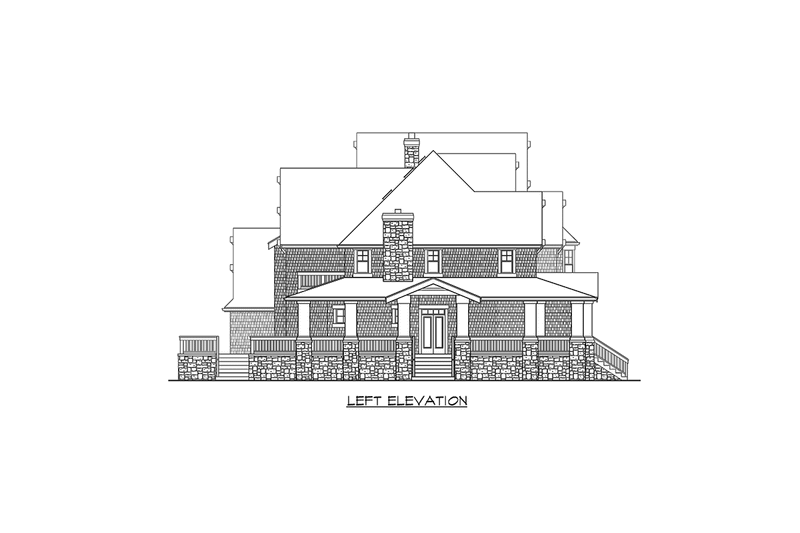 Dream House Plan - Exterior - Other Elevation 2 for Craftsman House Plan #132-185 - 4 bed, 6 bath